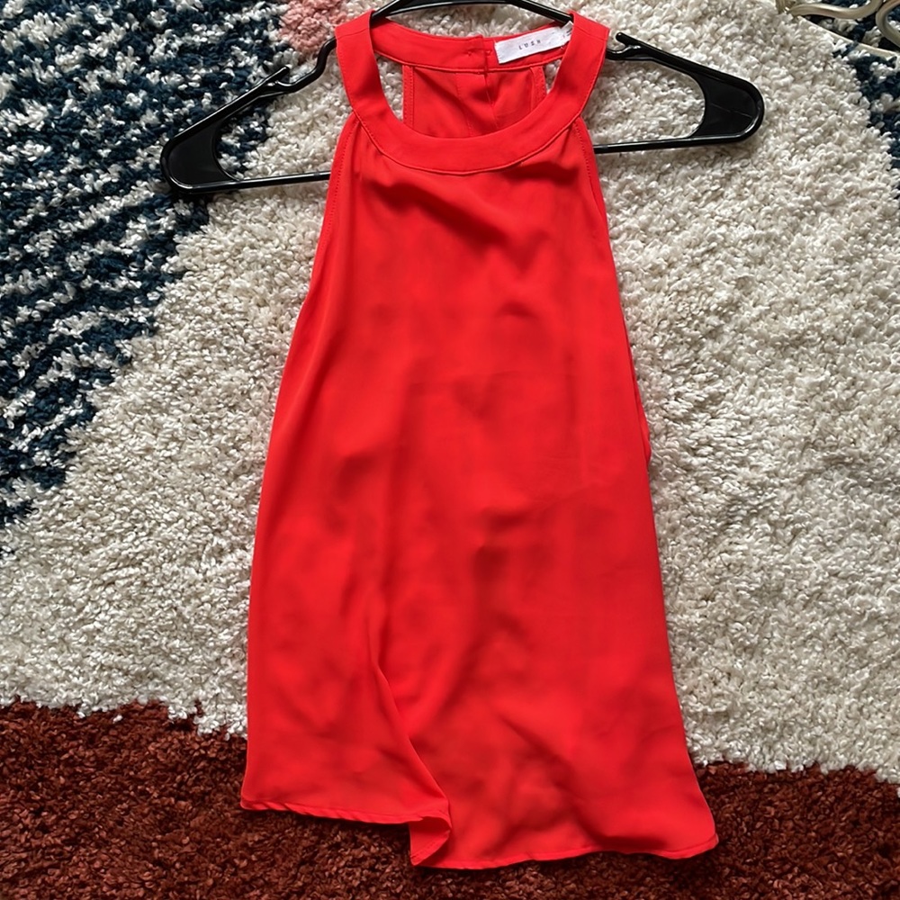 Orange/red bought from a boutique never worn.
